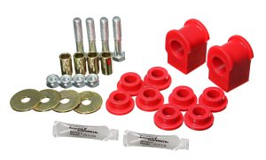 Ford F-250 SD Sway Bar Bushing Set - Rear - Energy Suspension - Performance Polyurethane - Red - `05-`07 Ford F-250 SD Sway Bar Bushing Set - Rear - Energy Suspension - Performance Polyurethane - Red - `05-`07